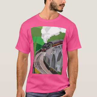 T-shirt Train À Vapeur Jacobite Sur Le Viaduc De Glenfinna