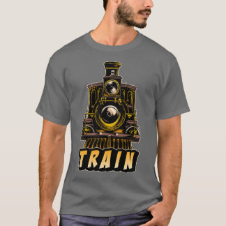 T-shirt Train ancien