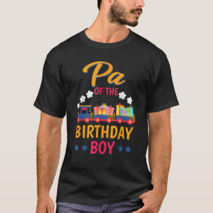 T-shirt Train Anniversaire Party Railroad Pa Du Garçon D'A