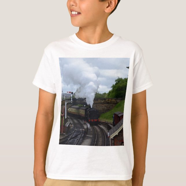 T-shirt Train classique de vapeur (Devant)