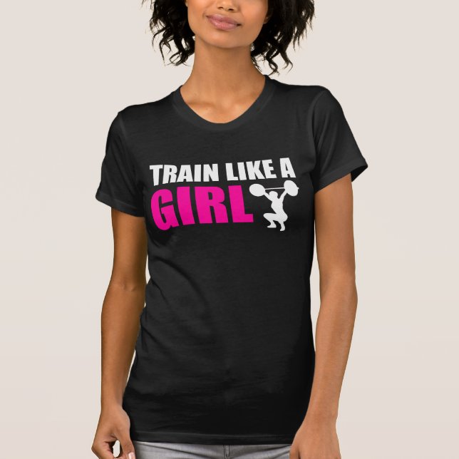 T-shirt Train comme une fille (Devant)