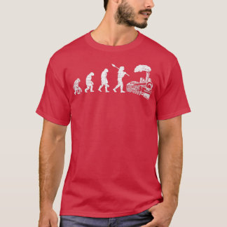 T-shirt Train Conductor Trains Evolution Retro