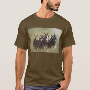 T-shirt Train de mule