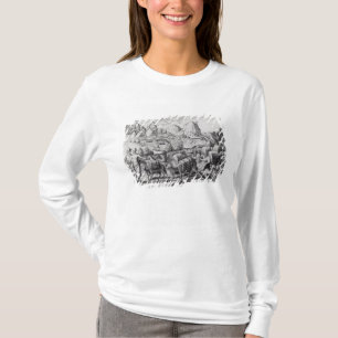 T-shirt Train de paquet des lamas chargés avec de l'argent