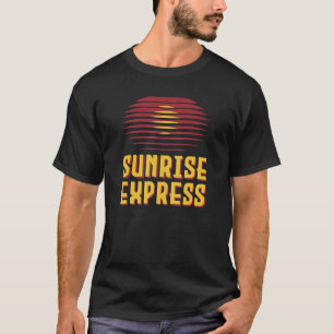 T-shirt Train d'Express du lever du soleil Japon Tokyo Oka