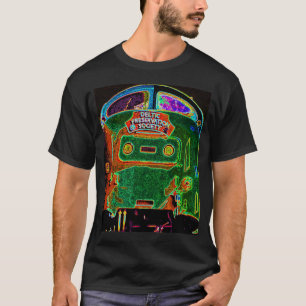 T-shirt Train diesel britannique Deltic - interprétation