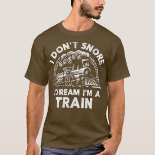 T-shirt Train Drôle Pour Les Hommes Je N'Ai Pas Enronté Je