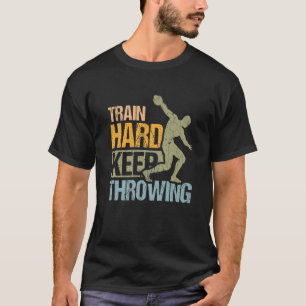 T-shirt Train Dur Conception De Lissage Pour Discus Throwe