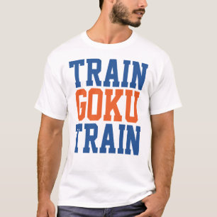 T-shirt Train Goku Train - Dragon Ball Z style WWE mashup.