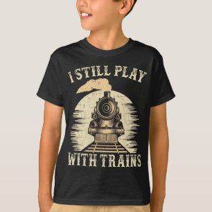 T-shirt Train Humour Locomotive Trainspotter Railroad