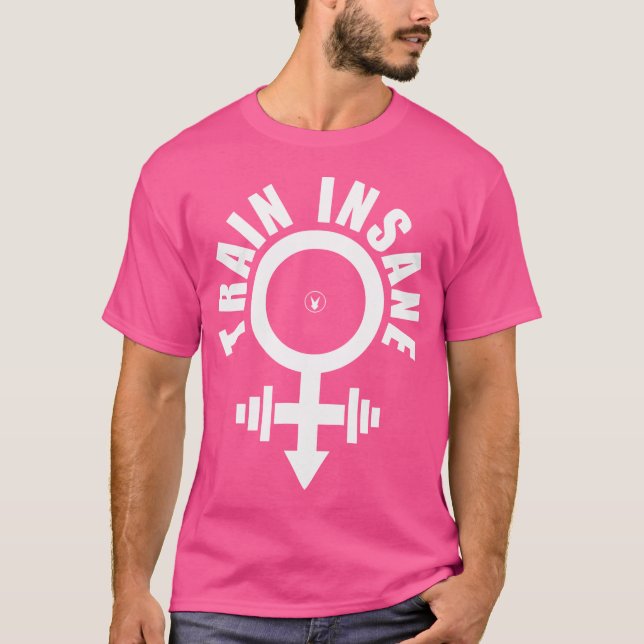 T-shirt Train Insane C791 Gym Rabbit entraînement Weightli (Devant)