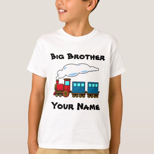 T-shirt Train personnalisé de frère (Devant)