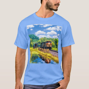 T-shirt Train pittoresque de fret