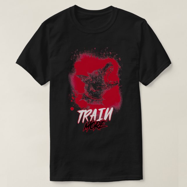 T-shirt Train Plus Protection Chien Garde Chien Chien Bite (Design devant)