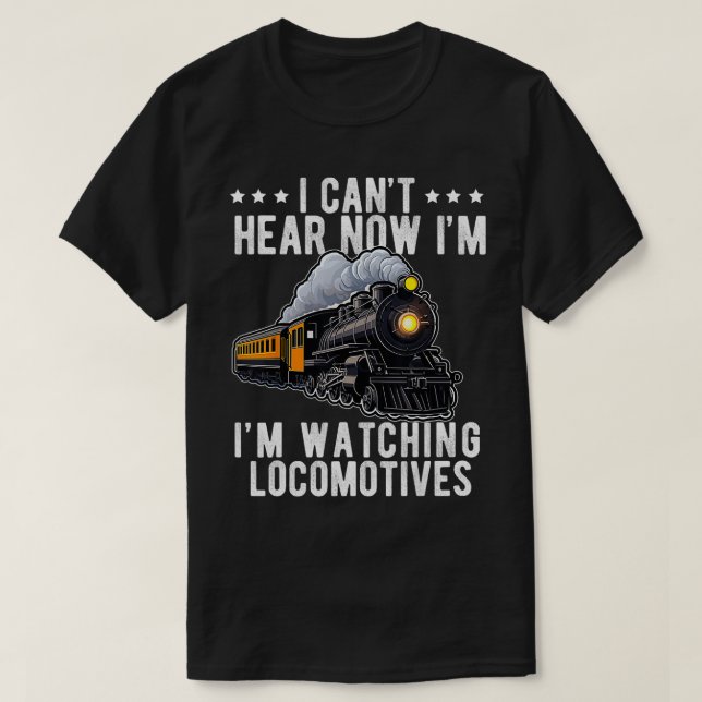T-shirt Train Pour Hommes Adultes Garçons Chemin De Fer Co (Design devant)