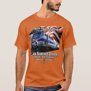 T-shirt Train San Francisco Zephyr de Chicago à Oaklan