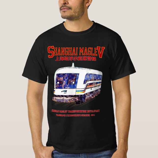 T-shirt Train Transrapide Shanghai Maglev SMT (Devant)