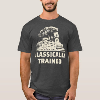 T-shirt Train Vintage classique