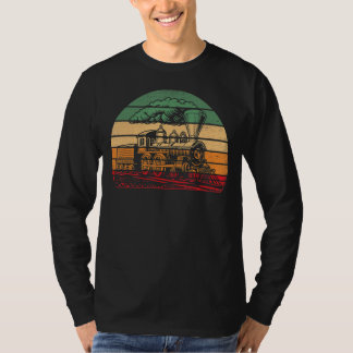 T-shirt Train Vintage désorganisé Retro Ingénieur Moteur C