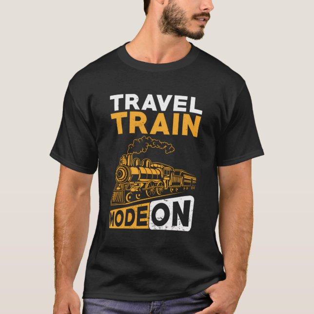 T-shirt Train Voyage Train Mode Train Sur (Devant)