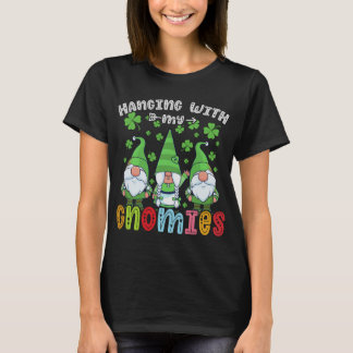 T-shirt Trainant avec mes gnomes, gnomes de Noël St. Patr