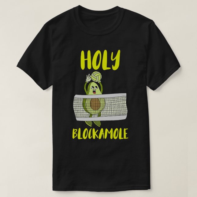 T-shirt Traine d'entraînement de volleyball de l'Avocado H (Design devant)