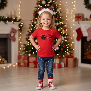 T-shirt Traîneau du Père Noël de Noël