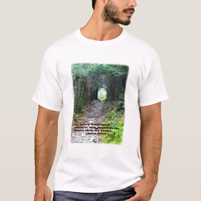 T-shirt Traînée de caverne d'alun : Chaque promenade (Devant)