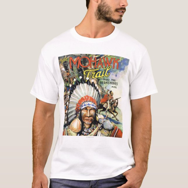T-shirt Traînée de Mohawk, vue des Indiens de Mohawk (Devant)