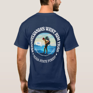 T-shirt Traînée occidentale de la jante de la Pennsylvan