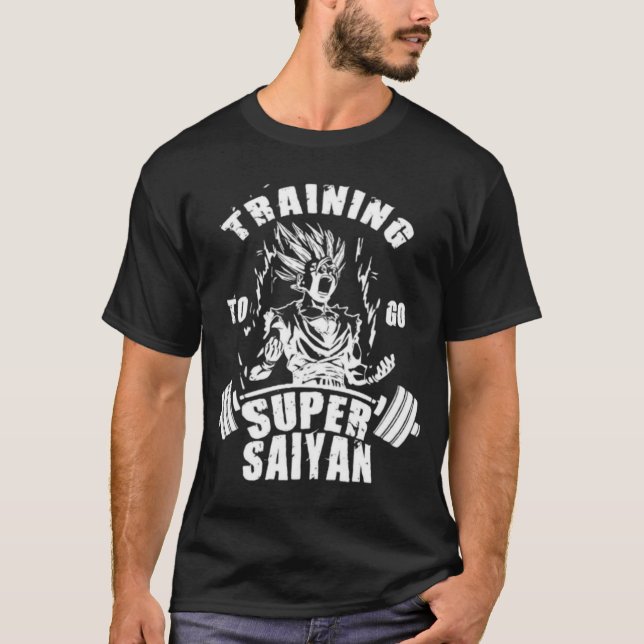 T-SHIRT TRAINING TO GO SUPER SAIYAN (Devant)