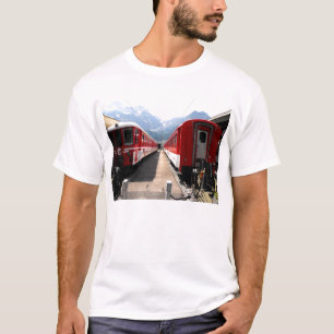 T-shirt Trains à Engelberg dans les Alpes suisses