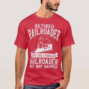 T-shirt Trains de chemin de fer à la retraite Ingénieur fe