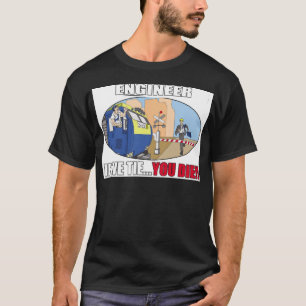 T-SHIRT TRAINS DE PRODUITS D'INGÉNIEUR - LOCOMOTIVE - LIR