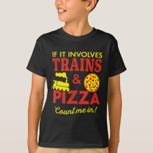 T-shirt Trains Et Sensibilisation sur l'autisme Pizza