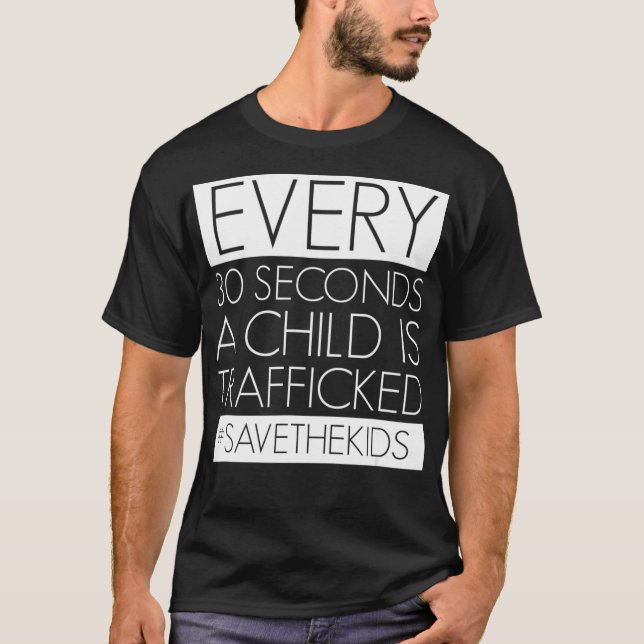T-shirt Traite des enfants Traite des êtres humains Sauver (Devant)