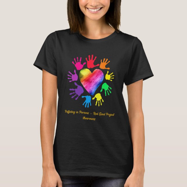 T-shirt Traite Des Personnes Sensibilisation Au Projet De  (Devant)