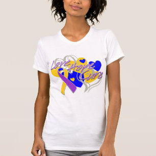 T-shirt Traitement d'espoir d'amour de cancer de la vessie