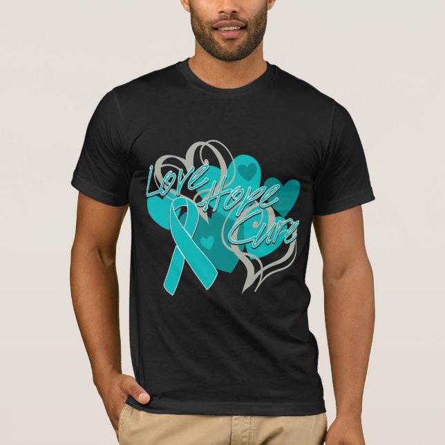 T-shirt Traitement d'espoir d'amour de la maladie de (Devant)
