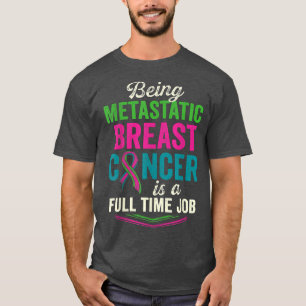 T-shirt Traitement du cancer du sein métastatique guerrier