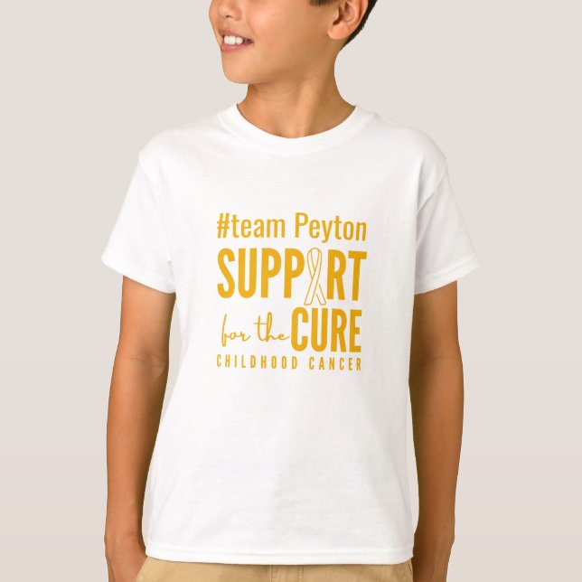 T-shirt traitement personnalisé pour le cancer de l'enfant (Devant)