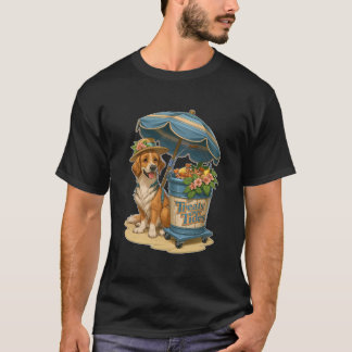 T-shirt Traitements au-dessus des marées Plage Chien Été