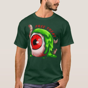 T-shirt Traitez Gratuitement Big Eyeball Green Slime Earth