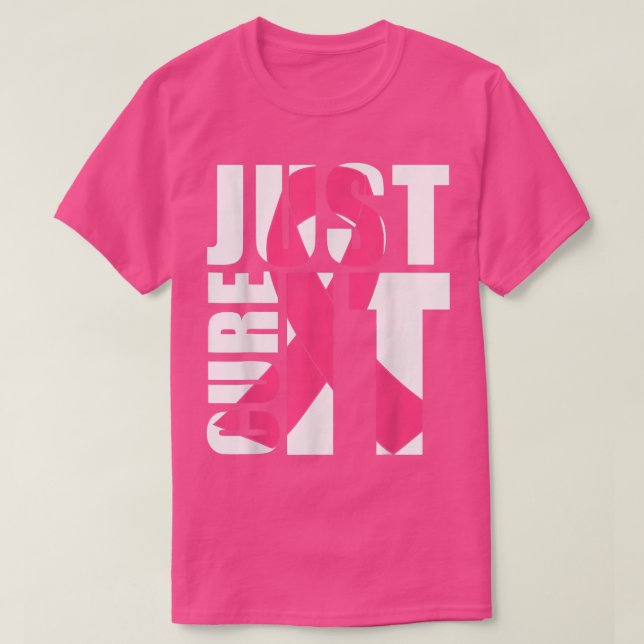 T-shirt Traitez-le simplement Sensibilisation au cancer du (Design devant)