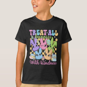 T-shirt Traitez super Tous Les Bunnies Avec La Gentillesse
