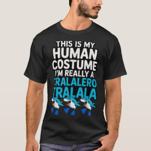 T-shirt Tralalero Tralala Costume humain Mème drôle Hallow