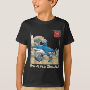 T-shirt Tralalero Tralala Japonais Drôle Requin Italien Br