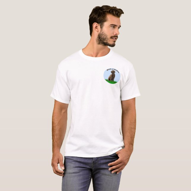 T-shirt Trames de la chemise des hommes de logo de sagesse (Devant entier)