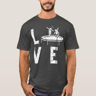 T-shirt Trampoline Bounce Sports Fitness Gymnast Love Tr