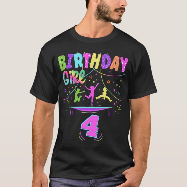 T-shirt Trampoline Party Extérieur Costume d'anniversaire (Devant)